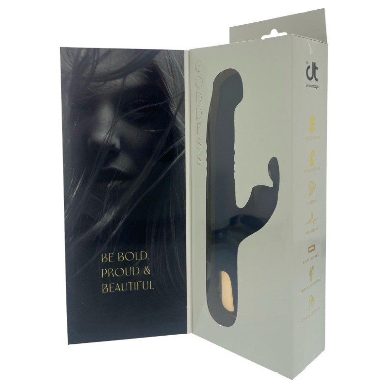 Dreamtoys Goddess Collection - lökő vibrátor (sötétkék) 139754 termék bemutató kép