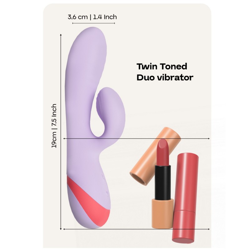 Dreamtoys Love Signal - csiklókaros vibrátor (lila) 144908 termék bemutató kép