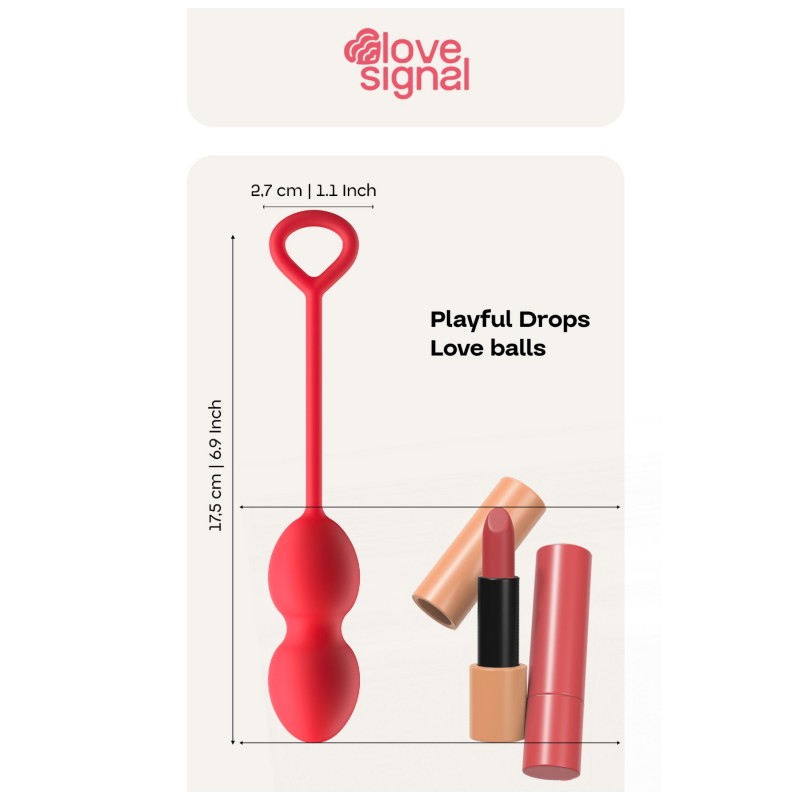 Dreamtoys Love Signal - gésagolyó duo (pink) 126893 termék bemutató kép