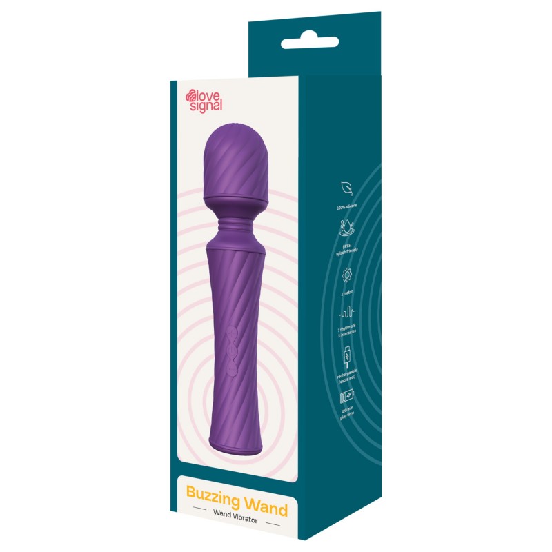 Dreamtoys Love Signal - masszírozó wand vibrátor (lila) 154794 termék bemutató kép
