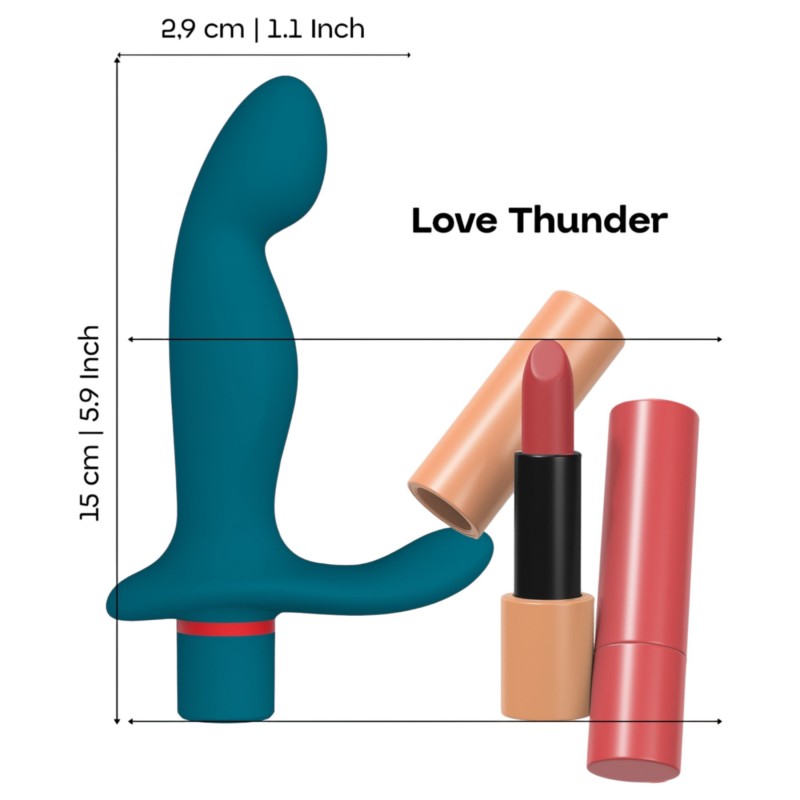 Dreamtoys Love Signal - prosztatamassírozó vibrátor (türkiz) 139803 termék bemutató kép