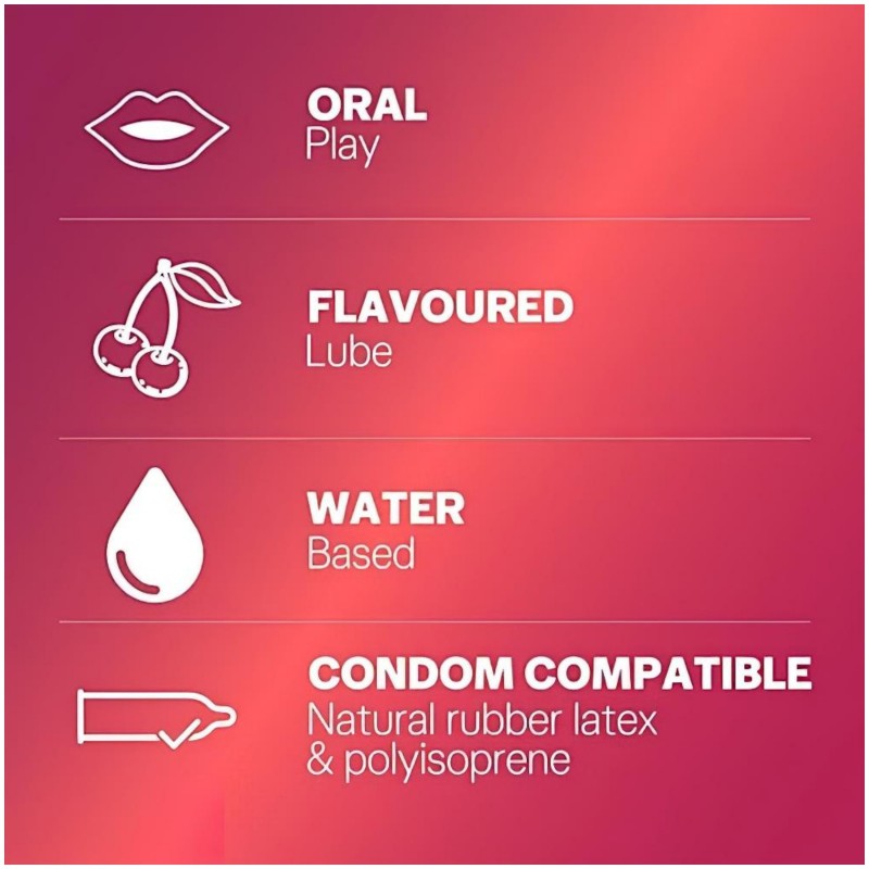 Durex Cherry - cseresznyés síkosító (50ml) 122228 termék bemutató kép