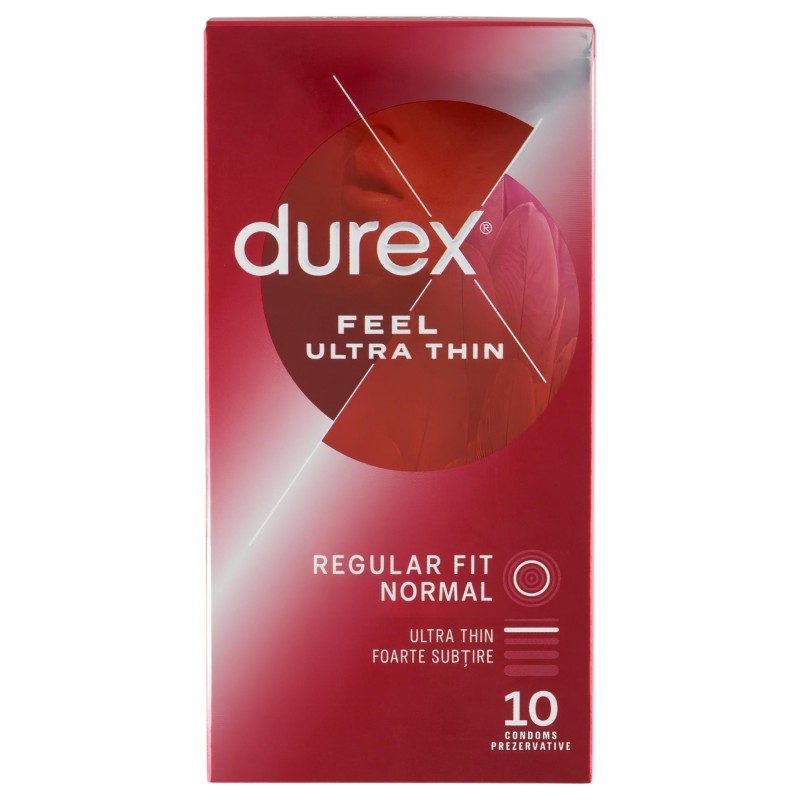 Durex Feel Ultra Thin - ultra élethű óvszer (10 db) 130095 termék bemutató kép