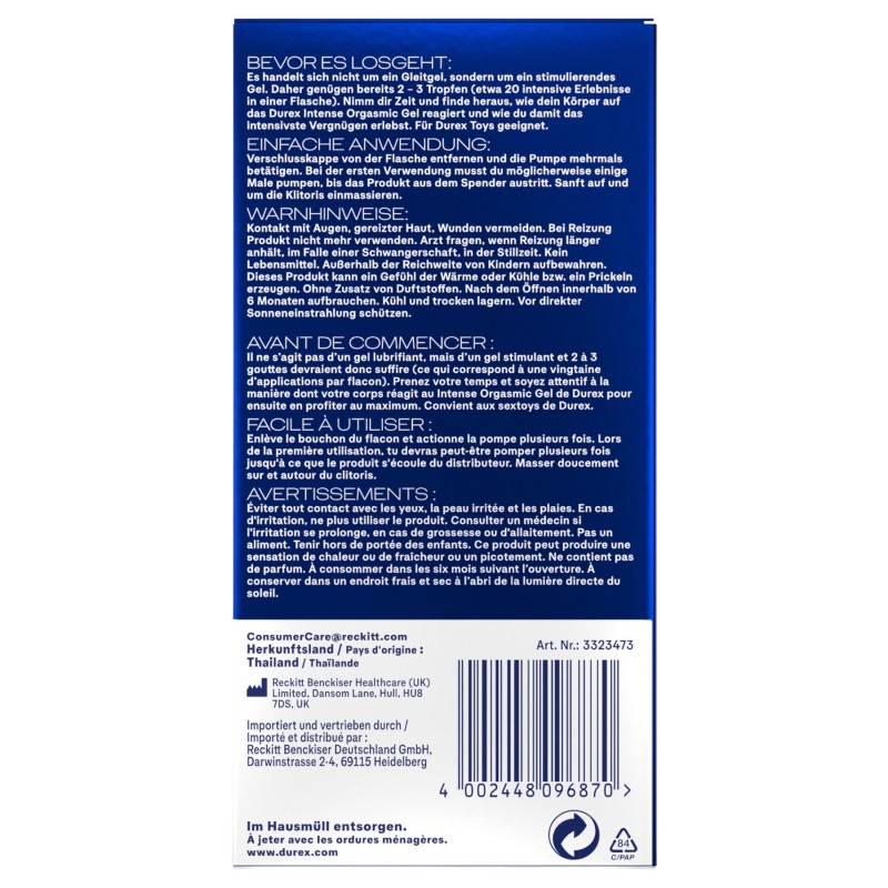 Durex Intense Orgasmic - csiklóizgató gél (10 ml) 128364 termék bemutató kép