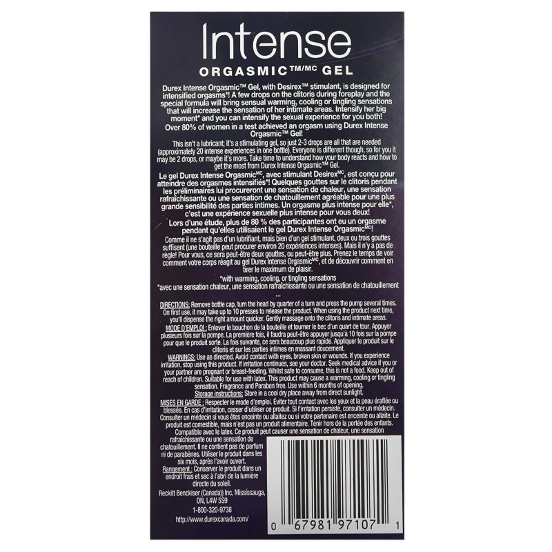 Durex Intense - stimuláló intim gél nőknek (10 ml) 132976 termék bemutató kép