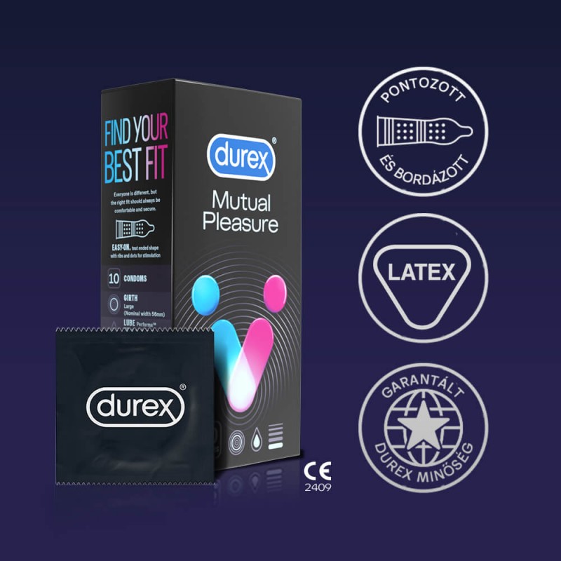 Durex Mutual Pleasure - késleltető óvszer (10db) 63970 termék bemutató kép