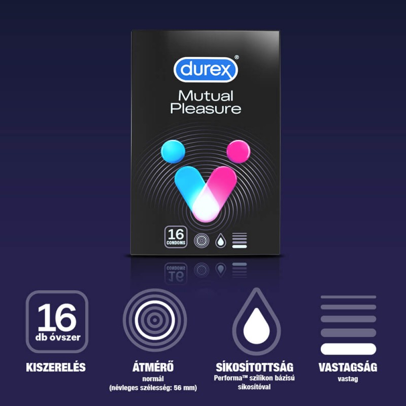 Durex Mutual Pleasure - késleltető óvszer (16db) 63980 termék bemutató kép