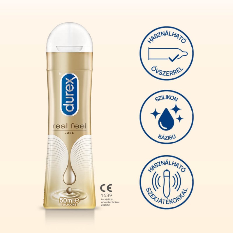 Durex Real Feel - szilikonos síkosító (50ml) 49457 termék bemutató kép
