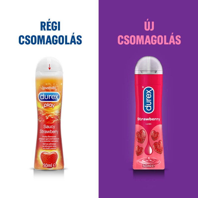 Durex Play Strawberry - epres síkosító (50ml) 49465 termék bemutató kép