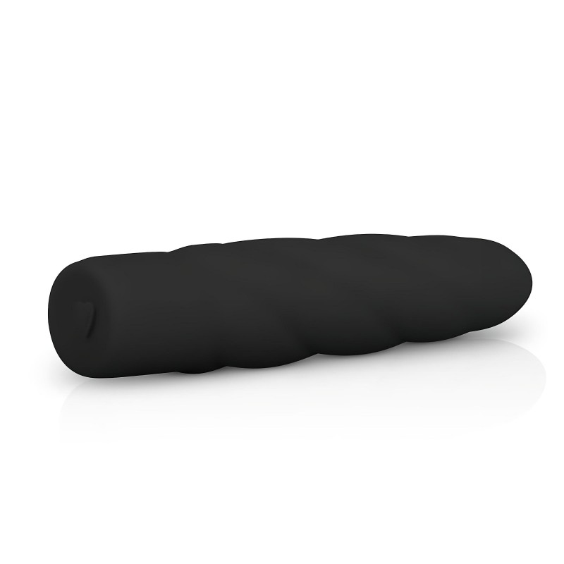 EasyToys Power Vibe - csavart szilikon rúdvibrátor (fekete) 158692 termék bemutató kép
