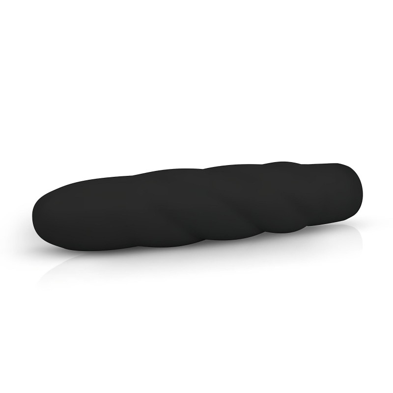 EasyToys Power Vibe - csavart szilikon rúdvibrátor (fekete) 158694 termék bemutató kép