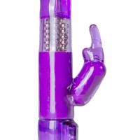 Easytoys Rabbit - forgó gyöngyös, csiklókaros vibrátor (lila) 74862 termék bemutató kép