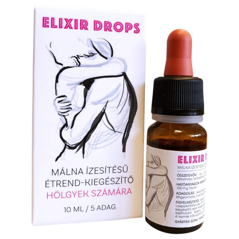 ELIXIR - női vágyfokozó cseppek málna ízben (10 ml) 157838 termék bemutató kép