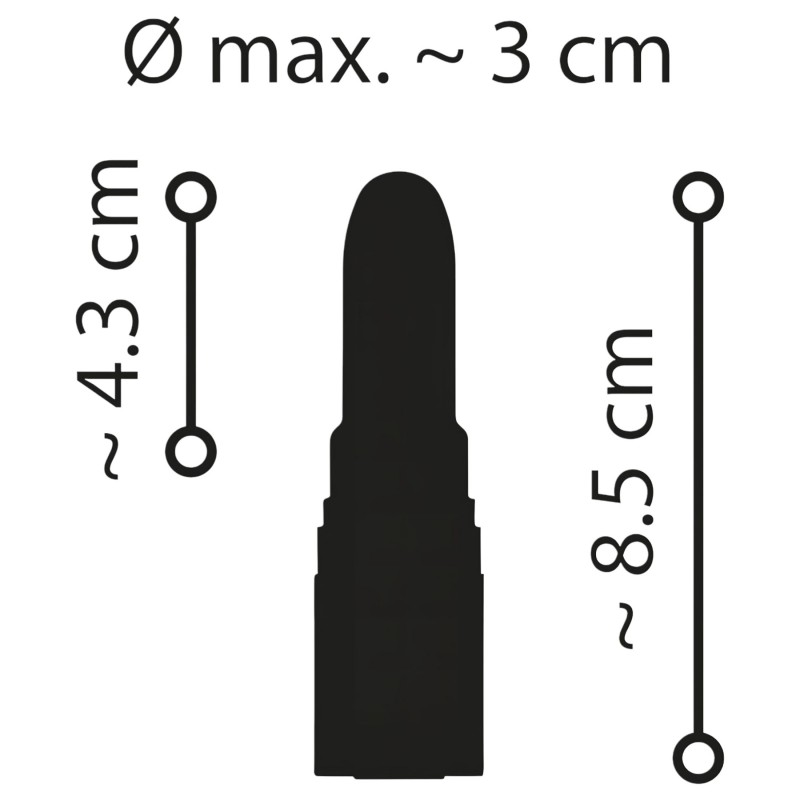 Emerald Love - akkus, vízálló rúzs vibrátor (piros) 103350 termék bemutató kép
