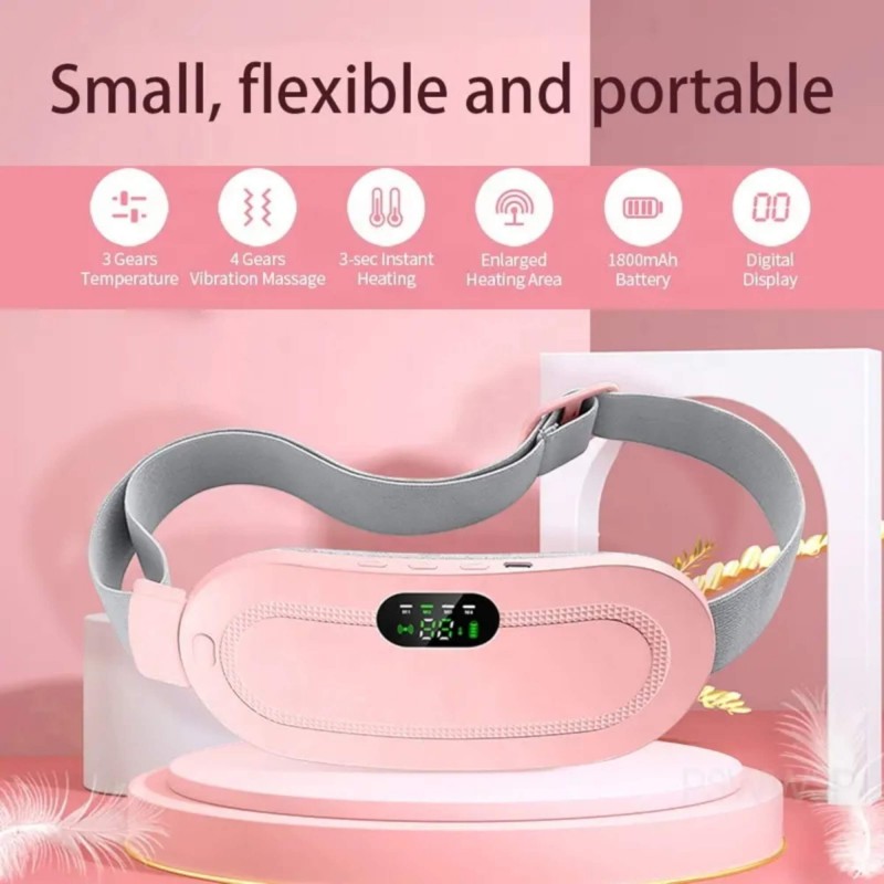 EMS - Smart Warm Palace Belt - menstruációs melegítő öv (rózsaszín) 90008 termék bemutató kép
