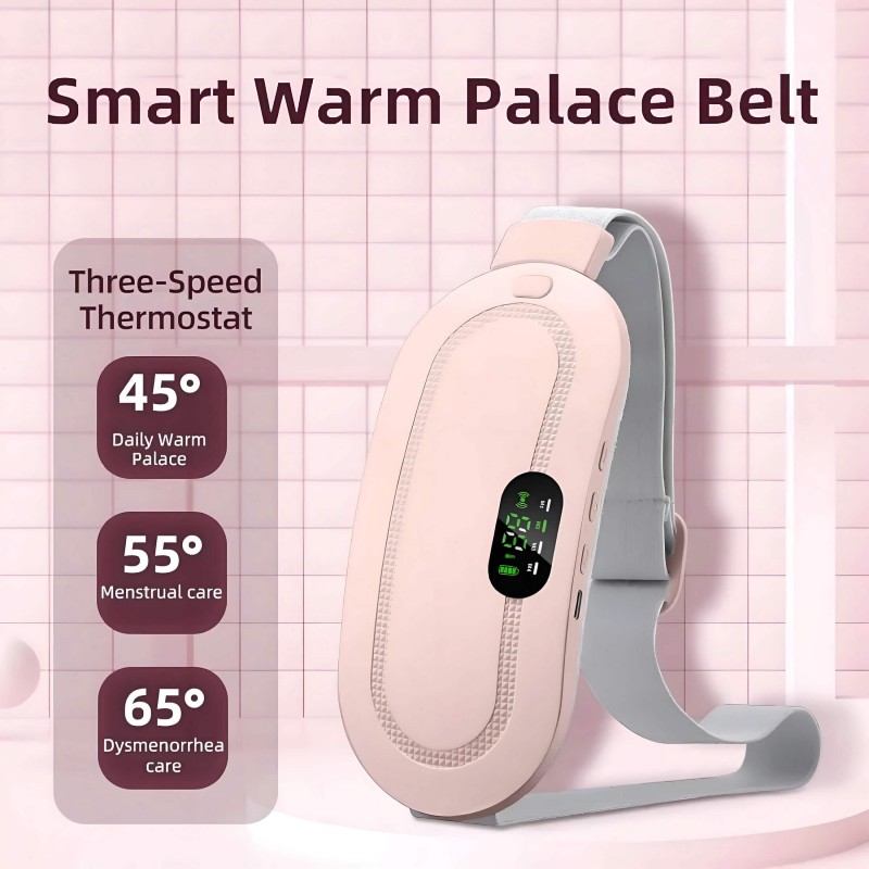 EMS - Smart Warm Palace Belt - menstruációs melegítő öv (rózsaszín) 142556 termék bemutató kép