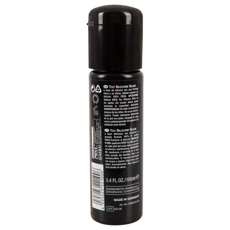 EROS szilikonos síkosító - szexjátékszerekhez (100 ml) 130307 termék bemutató kép