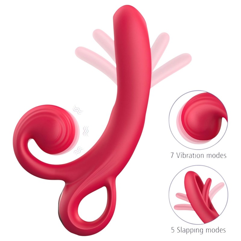 Erospace Sweet Play - csiklókaros vibrátor (piros) 170130 termék bemutató kép
