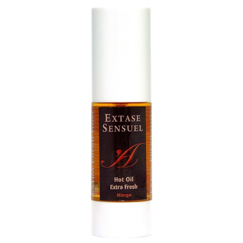 Extase Sensuel - hűsítő-melegítő masszázsolaj - mangó (30ml) 104711 termék bemutató kép