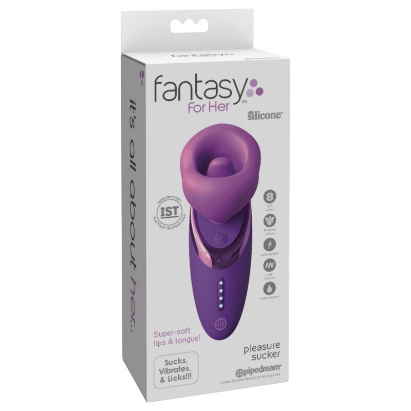 Fantasy For Her - nyaló szívó vibrátor (lila) 127352 termék bemutató kép