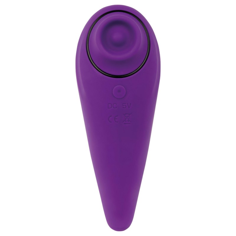 FEELZTOYS Femmegasm - akkus 2in1 csikló vibrátor (lila) 116949 termék bemutató kép