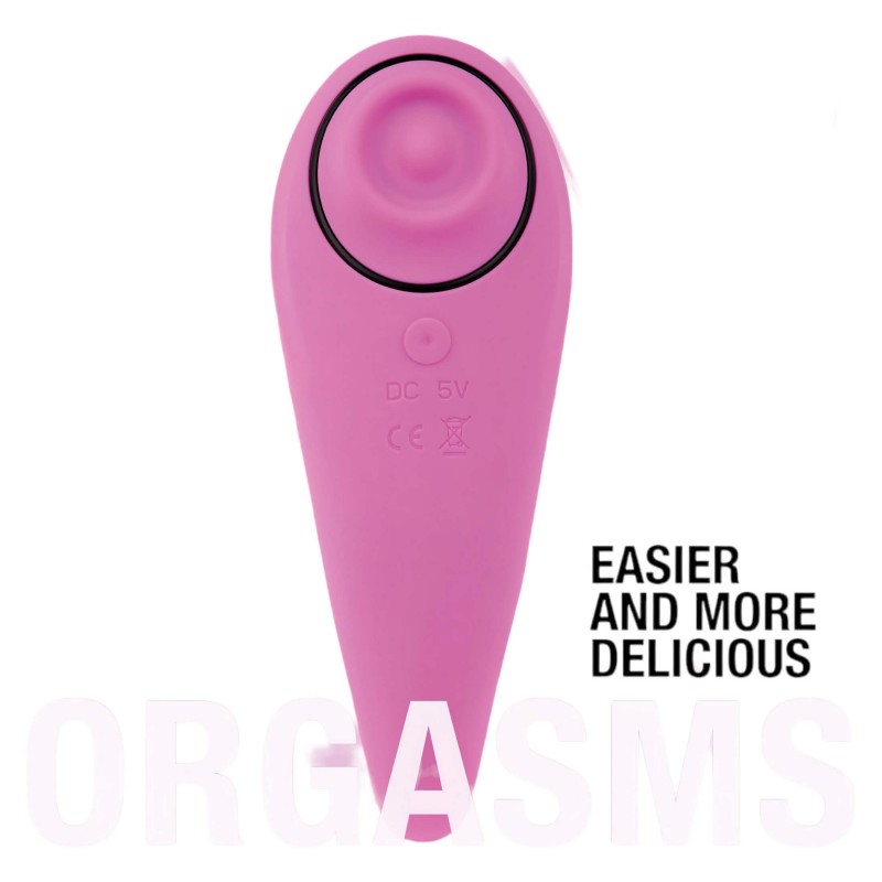 FEELZTOYS Femmegasm - akkus 2in1 csikló vibrátor (pink) 117536 termék bemutató kép