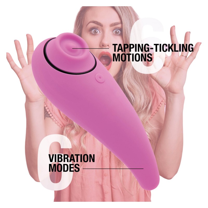 FEELZTOYS Femmegasm - akkus 2in1 csikló vibrátor (pink) 94854 termék bemutató kép