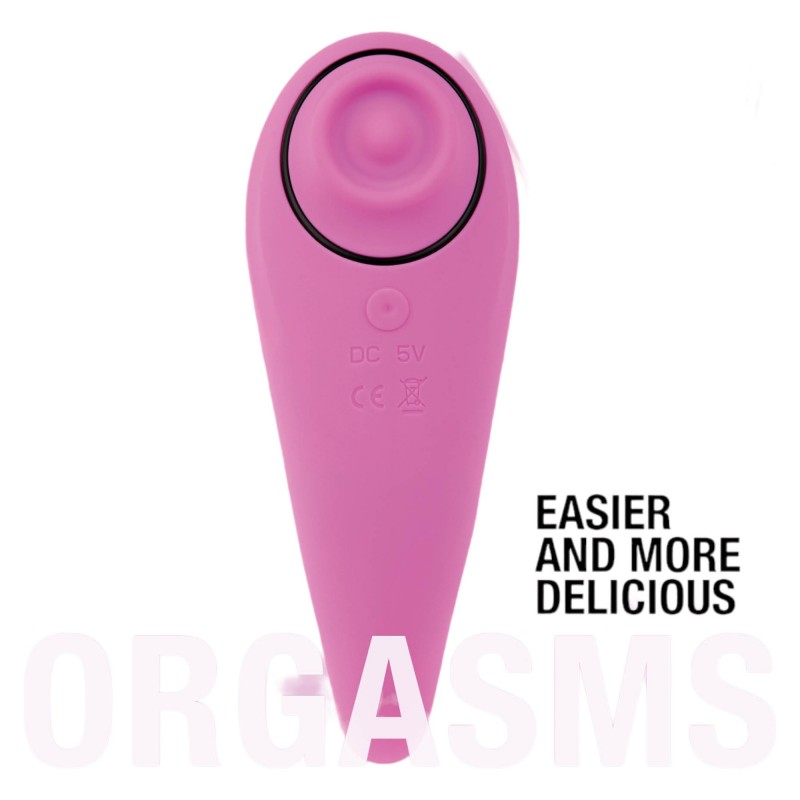FEELZTOYS Femmegasm - akkus 2in1 csikló vibrátor (pink) 94855 termék bemutató kép
