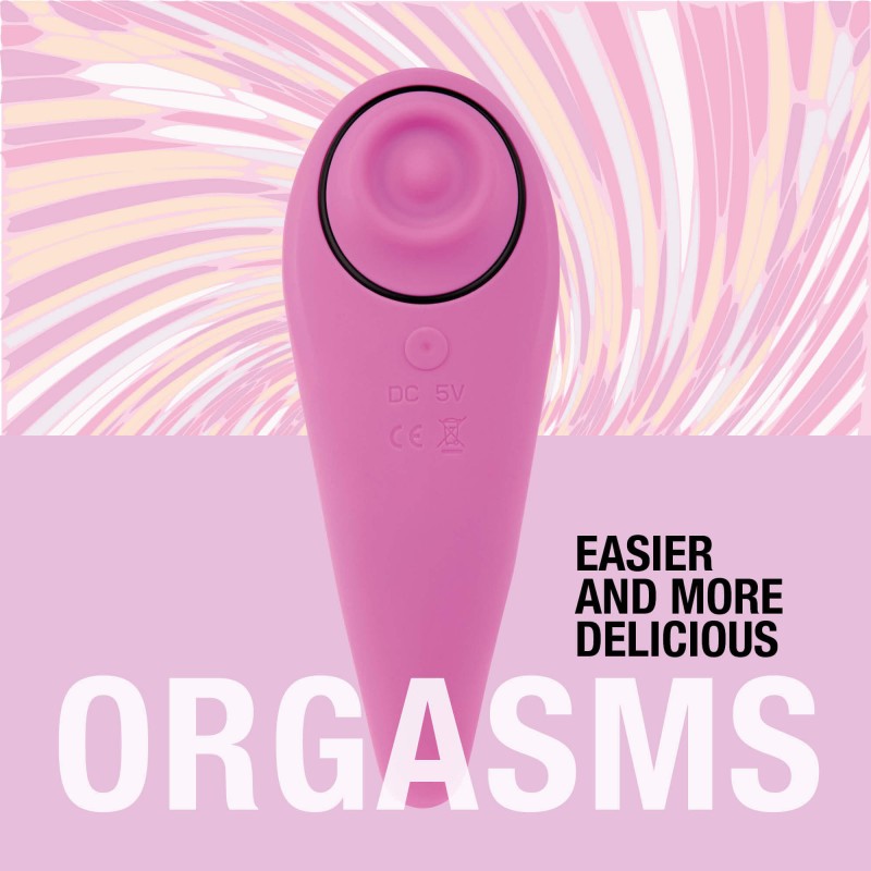 FEELZTOYS Femmegasm - akkus 2in1 csikló vibrátor (pink) 41424 termék bemutató kép