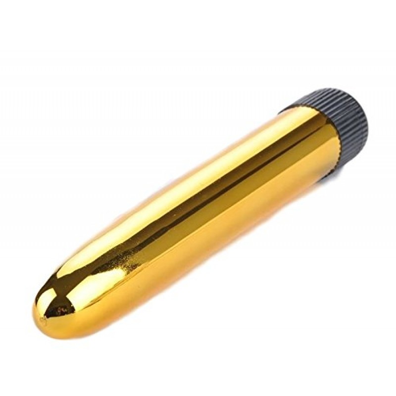 Fémes csillogású vibrátor - arany színben 10676 termék bemutató kép