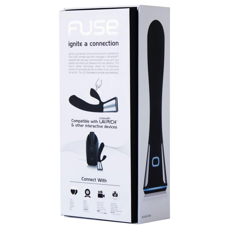 Fleshlight OhMiBod Kiiroo - App-vezérelt csiklókaros vibrátor (fekete) 146170 termék bemutató kép