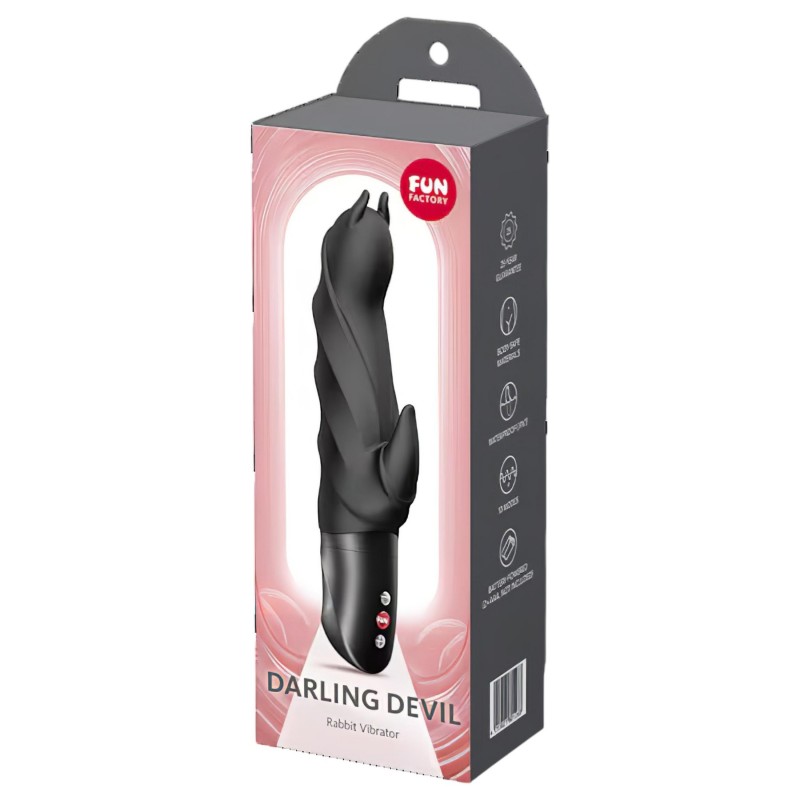 Fun Factory Darling Devil - csiklókaros vibrátor (fekete) 148627 termék bemutató kép