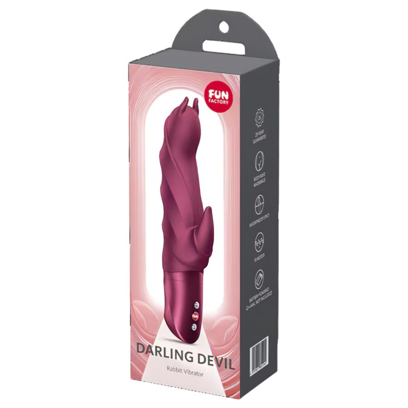 Fun Factory Darling Devil - csiklókaros vibrátor (piros) 148619 termék bemutató kép