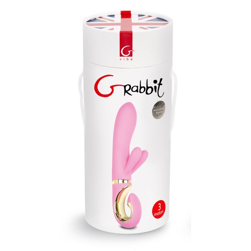 G-Vibe GRabbit - akkus, 3 motoros G-pont vibrátor (pink) 30216 termék bemutató kép
