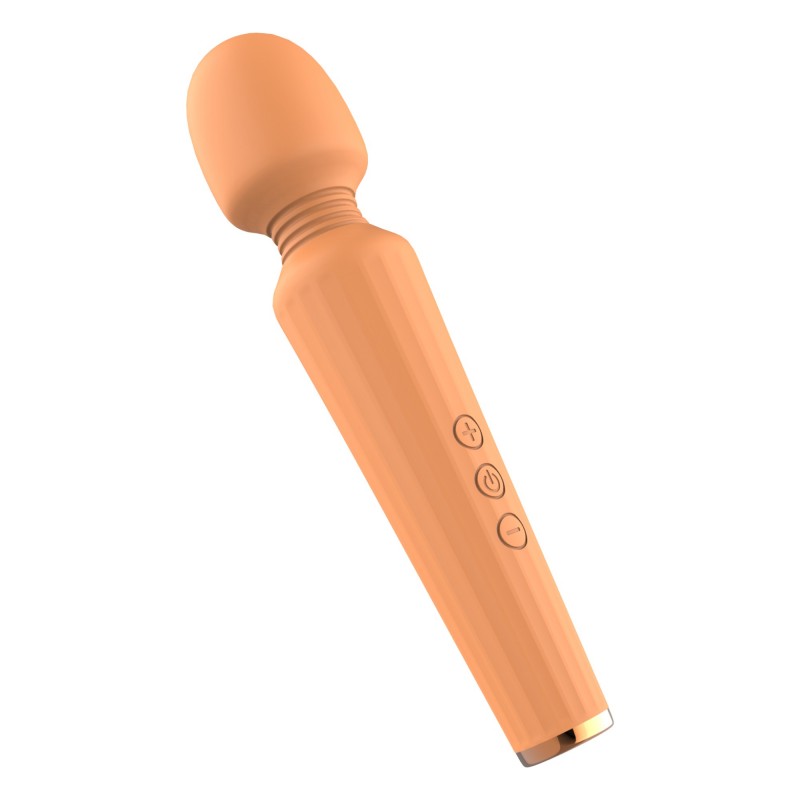 Glam - akkus wand masszírozó vibrátor (narancs) 95208 termék bemutató kép
