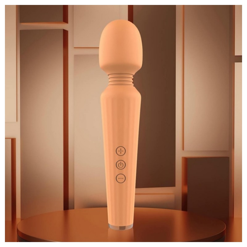 Glam - akkus wand masszírozó vibrátor (narancs) 154586 termék bemutató kép