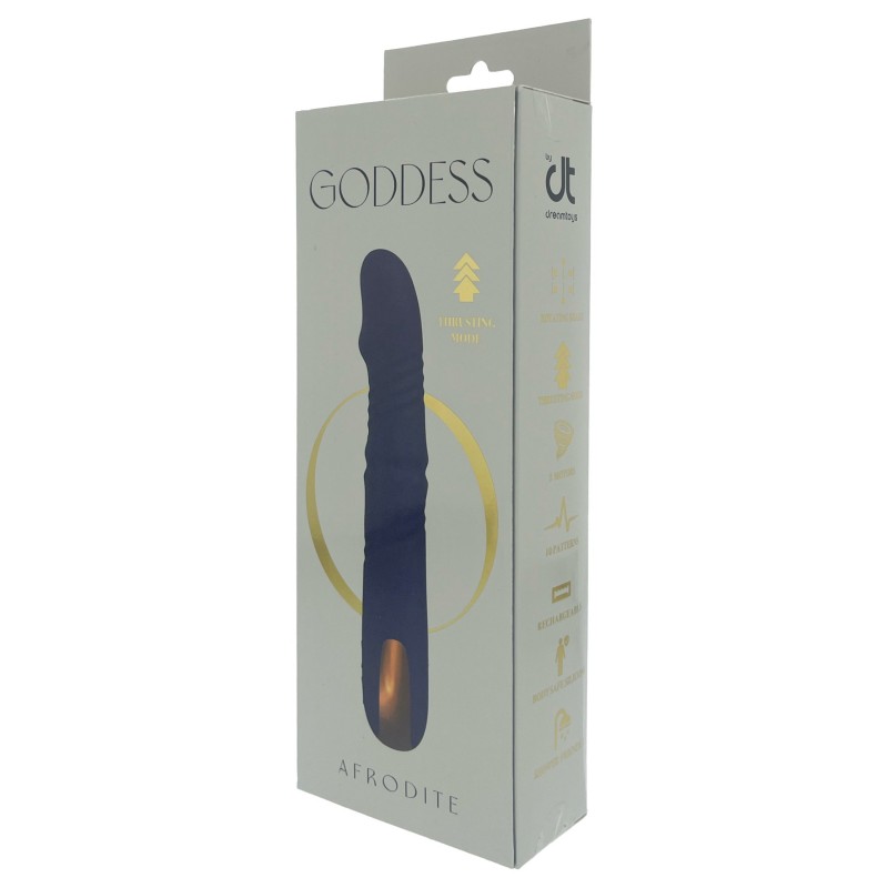 Goddess - lökő forgógyöngysoros vibrátor (sötétkék) 139882 termék bemutató kép