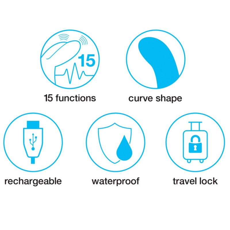 Happyrabbit Curve Slim - vízálló, csiklókaros vibrátor (pink) 25350 termék bemutató kép