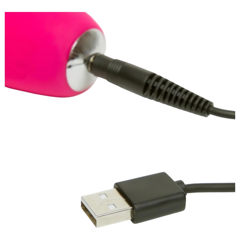 Happyrabbit Curve Slim - vízálló nyuszis csiklókaros vibrátor (pink) 101349 termék bemutató kép