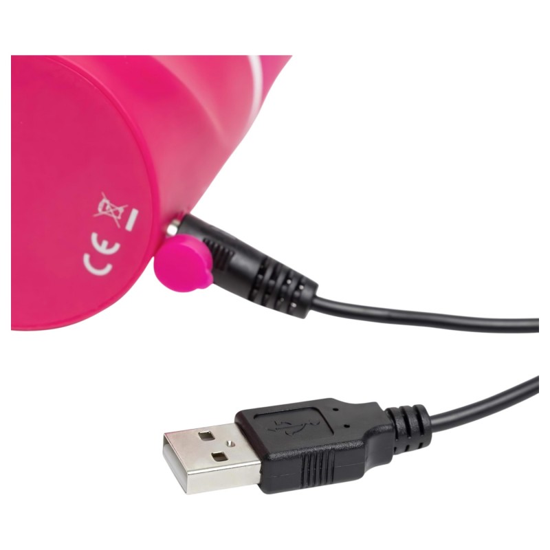 Happyrabbit G-spot - vízálló, csiklókaros vibrátor (pink) 98659 termék bemutató kép