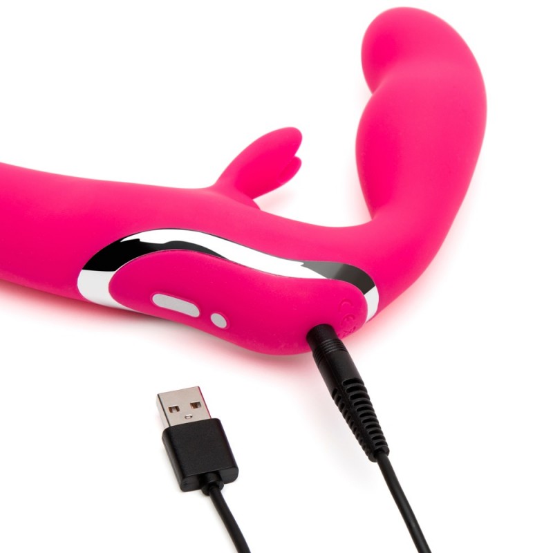 Happyrabbit Strapless - felcsatolható vibrátor (pink) 80587 termék bemutató kép