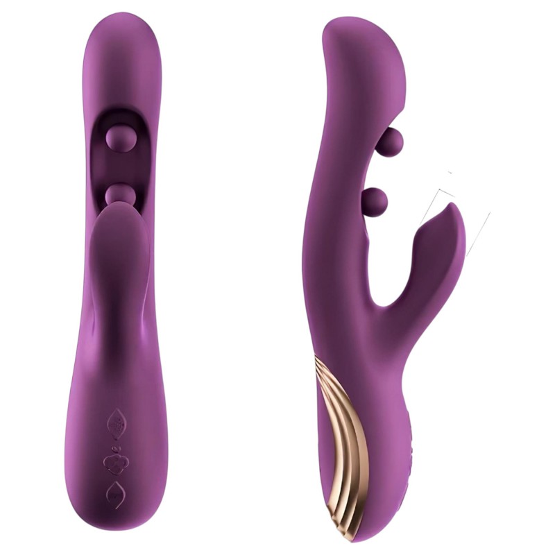 Honey Play Box Gem - App-vezérelt gyöngyös G-pont és csiklóizgató vibrátor (lila) 125713 termék bemutató kép
