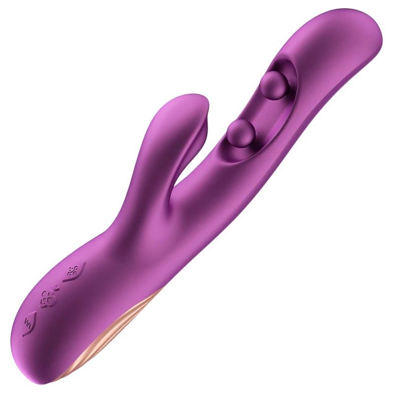 Honey Play Box Gem - App-vezérelt gyöngyös G-pont és csiklóizgató vibrátor (lila) 139181 termék bemutató kép