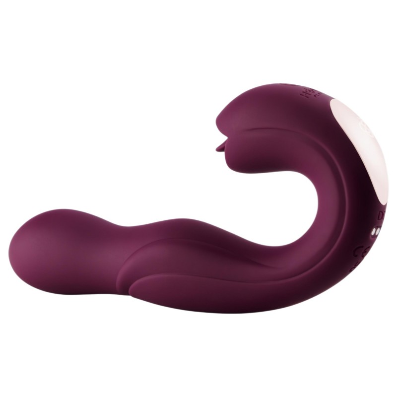 Honey Play Box Joi - forgó, nyelves csiklóizgató és G-pont vibrátor (lila) 127592 termék bemutató kép