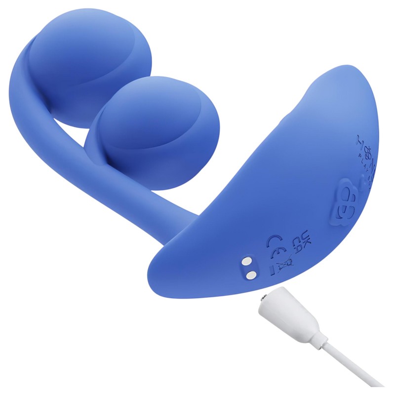 Honey Play Box Melody - App-vezérelt gyöngyös 2in1 vibrátor (kék) 139157 termék bemutató kép