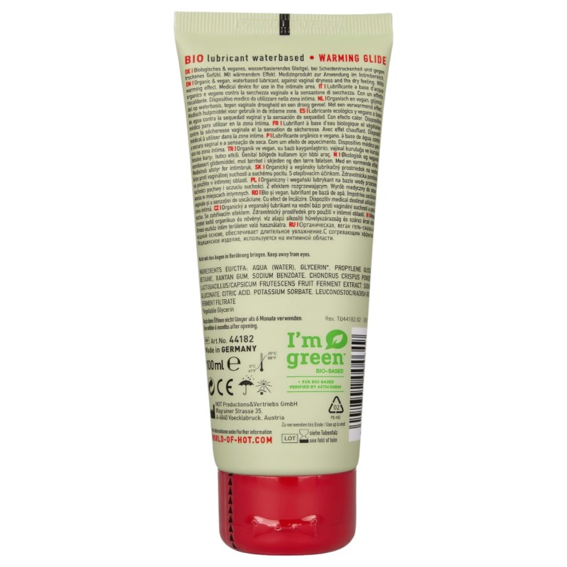HOT BIO Warming - melegítő hatású vegán síkosító (100 ml) 134589 termék bemutató kép