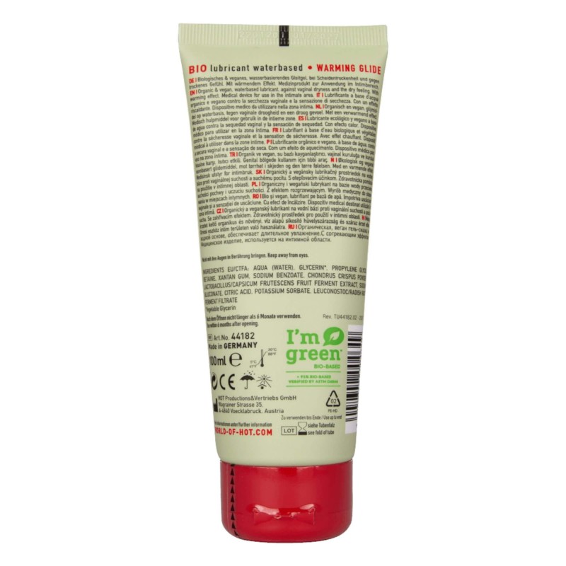 HOT BIO Warming - melegítő hatású vegán síkosító (100ml) 91633 termék bemutató kép