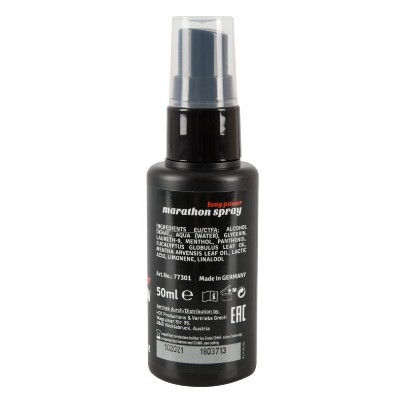 HOT Long Power Marathon - magömlés késleltető spray (50ml) 26035 termék bemutató kép