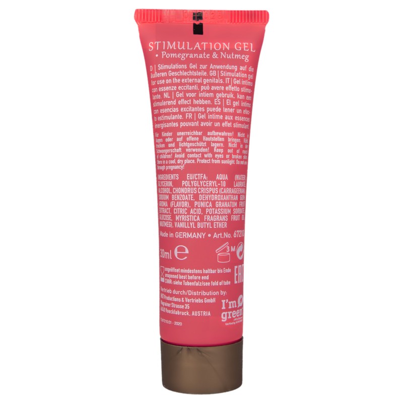 HOT Shiatsu - folyékony vibrátor stimuláló krém nőknek - gránátalma (30 ml) 155794 termék bemutató kép