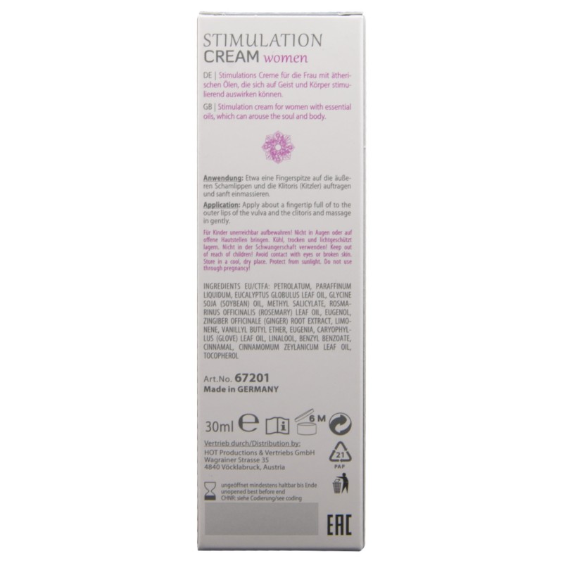 HOT Shiatsu Joyful - stimuláló krém nőknek (30 ml) 145502 termék bemutató kép